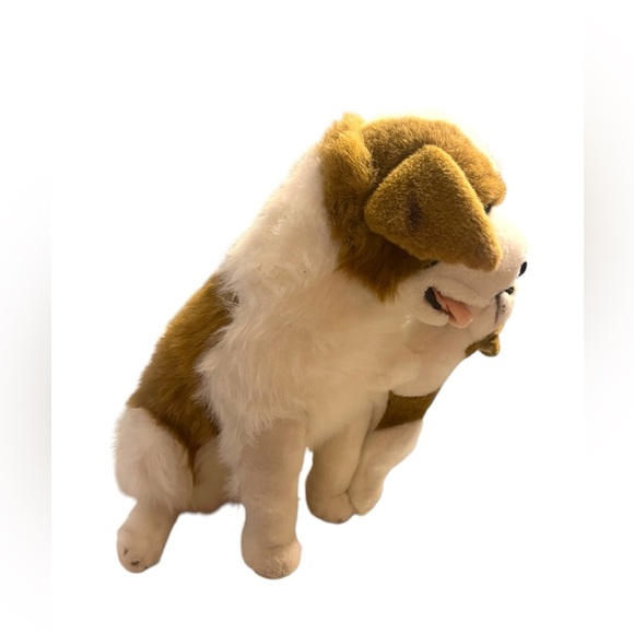 Vintage Large St Bernard dog Mom Dog and Puppy Stuffed Animal Toy Rare - Picture 3 of 7